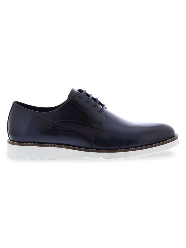 Zanzara Tomas Brogue Leather Derby Shoes